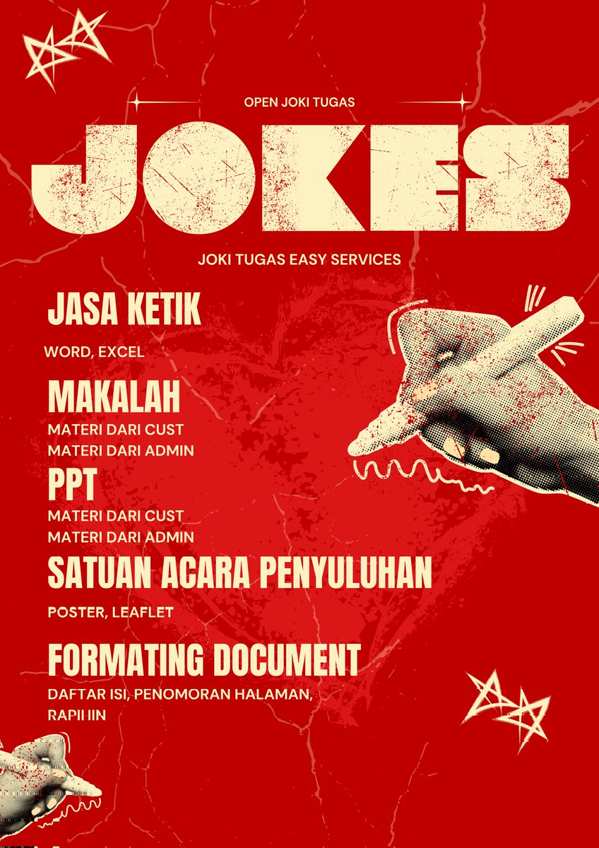 caddl3ybear's tweet photo. jokes open joki tugas buat tugas:
- Jasa Ketik
- Joki Makalah
- Joki PPT
- Joki SAP
- Formatting Document
dan segala jenis tugas kamu bisa langsung dikonsulin aja ke kita 😚💟 

Start from 4K loh🤘🏻
Untuk pricelist bisa langsung ketuk DM ya
#jokitugas 
#zonauang
#jasaketikonline https://t.co/4pm9Q8jHAw