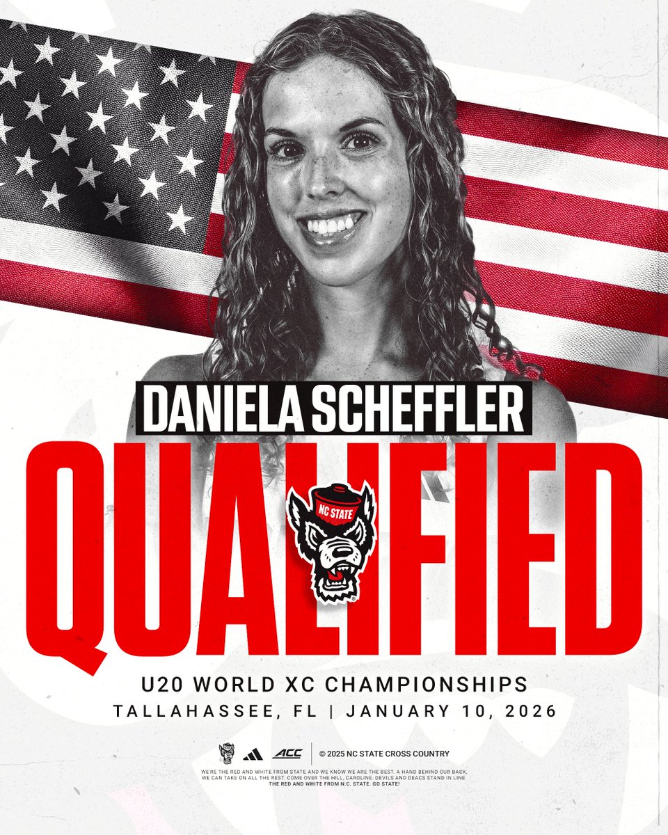 Wolfpack_TFXC's tweet image. Another member of the Wolfpack is headed to Tallahassee!

Daniela finished second in the U20 race, securing a spot at the World Championships.

#WolfpackXC | #GoPack
