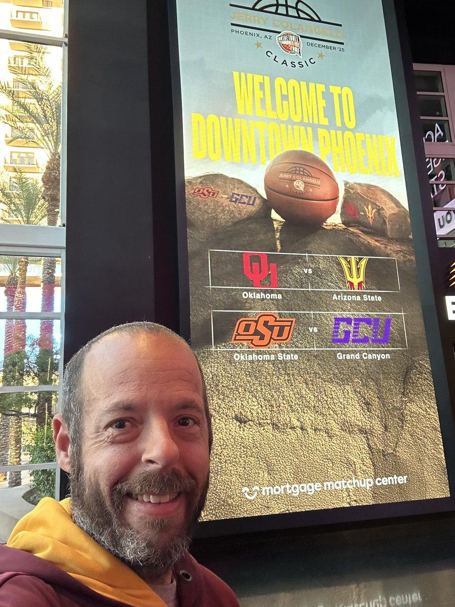 stevesher_7's tweet photo. College basketball doubleheader tonight. 5:30pm- Grand Canyon vs. Oklahoma State
8:00pm- Arizona State vs. Oklahoma @MMCenter_PHX @GCU_MBB @OSUMBB @SunDevilHoops @OU_MBBall #LopesUp #HOFSeries #HopphallU #GoPokes #ForksUp #ColangeloClassic https://t.co/sygqHPKJF9