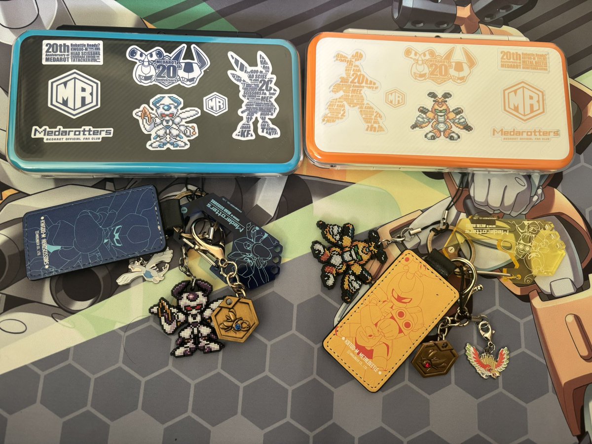 メダルピンズもキーホルダーにしてみました #メダロット #メダロットS