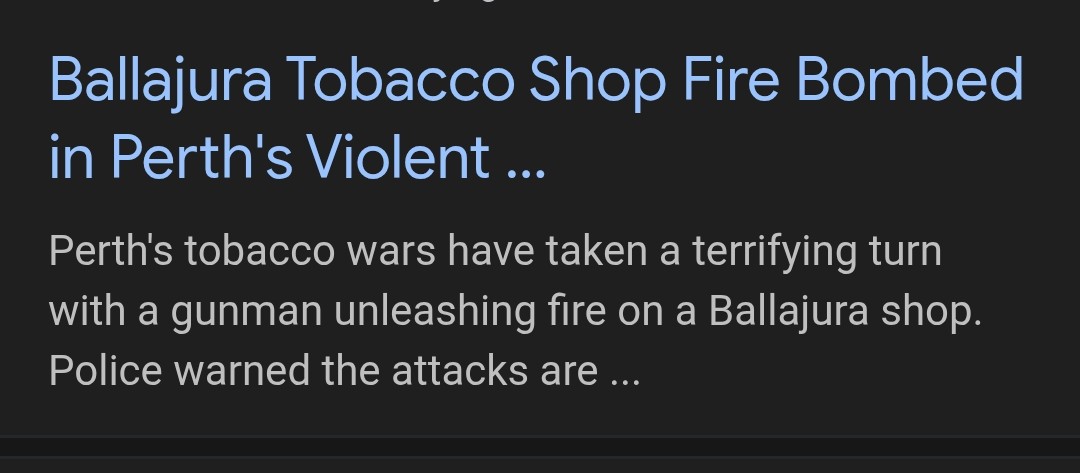 <a href="/MorawetzTom/">Dream Lover</a> <a href="/theheraldsun/">Herald Sun</a> Every opportunity I get, I try to show people, we've been conned.
The Australian govt banned decent THR, put huge taxes on cigarettes, and ran frequent smear campaigns about THR &amp; nicotine.
Besides causing the tobacco wars, Aussies have returned to smoking.
All thanks to our govt
