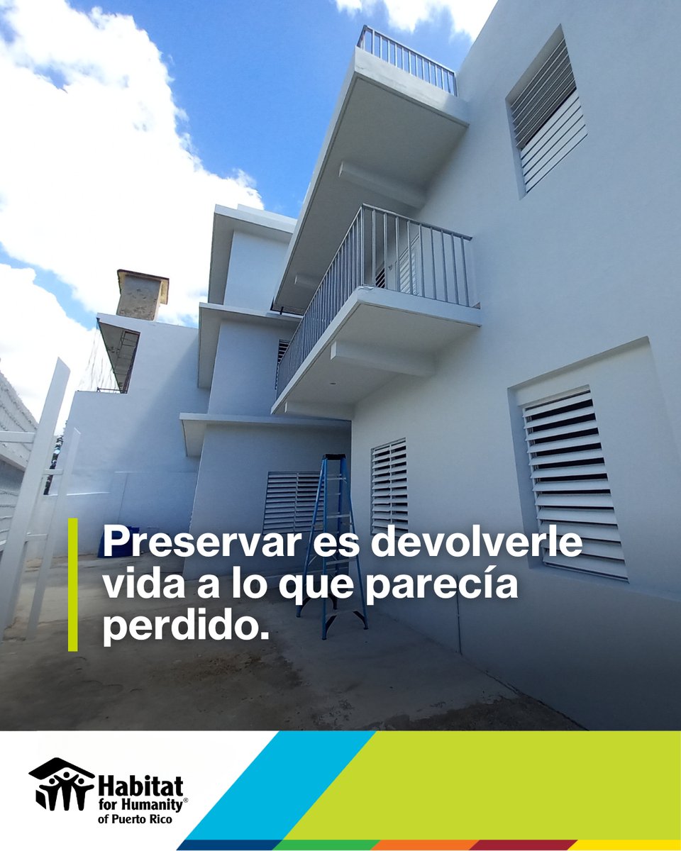 Preservar es devolverle vida a lo que parecía perdido. 
..
🪚 habitatpr.org