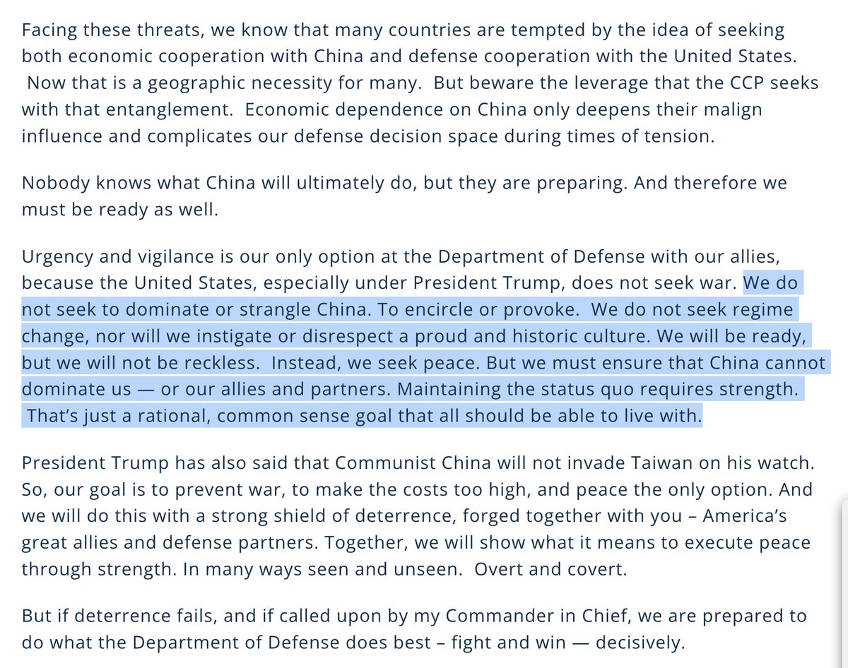 Esta não é a primeira vez que Hegseth usa exatamente essas expressões. Veja maio de 2025:
Isso me lembra da Guerra Idir