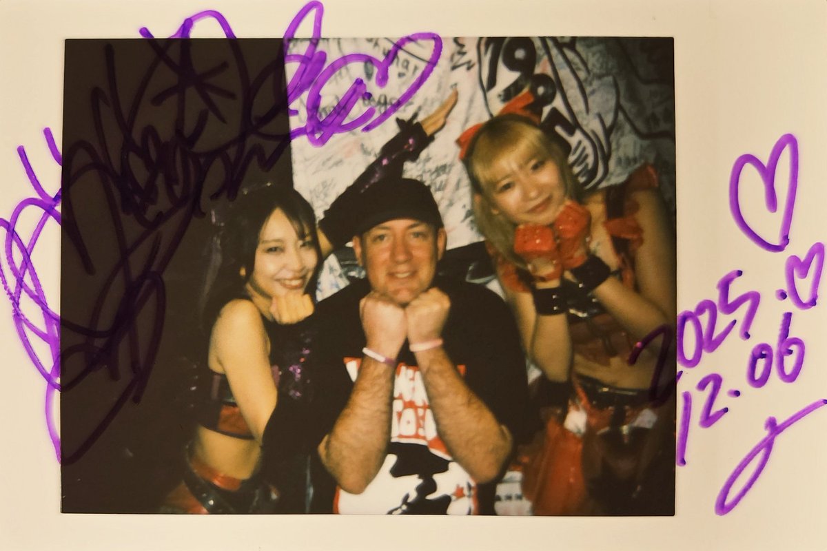 ぴチームのチェキ💜❤️🐻 もあぴとまおぴと一緒に過ごすのが本当に