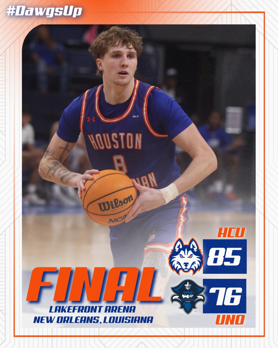 🏀𝗙𝗜𝗡𝗔𝗟 𝗳𝗿𝗼𝗺 𝗡𝗢𝗟𝗔 🎭🎉 

𝗪𝗵𝗮𝘁'𝘀 𝗯𝗲𝘁𝘁𝗲𝗿 𝘁𝗵𝗮𝗻 𝗮 𝗿𝗼𝗮𝗱 𝗪❓ 

𝗔 𝗰𝗼𝗻𝗳𝗲𝗿𝗲𝗻𝗰𝗲 𝗿𝗼𝗮𝗱 𝗪‼️

<a href="/HCUHoops/">HCU BASKETBALL</a> 𝗼𝗽𝗲𝗻𝘀 𝗦𝗟𝗖 𝗽𝗹𝗮𝘆 𝘄𝗶𝘁𝗵 𝘃𝗶𝗰𝘁𝗼𝗿𝘆 𝗶𝗻 𝘁𝗵𝗲 𝗕𝗶𝗴 𝗘𝗮𝘀𝘆 !

#DawgsUp