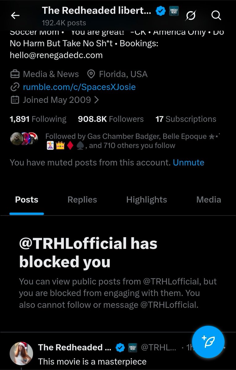 L O L!!! This beats Catturd blocking me.