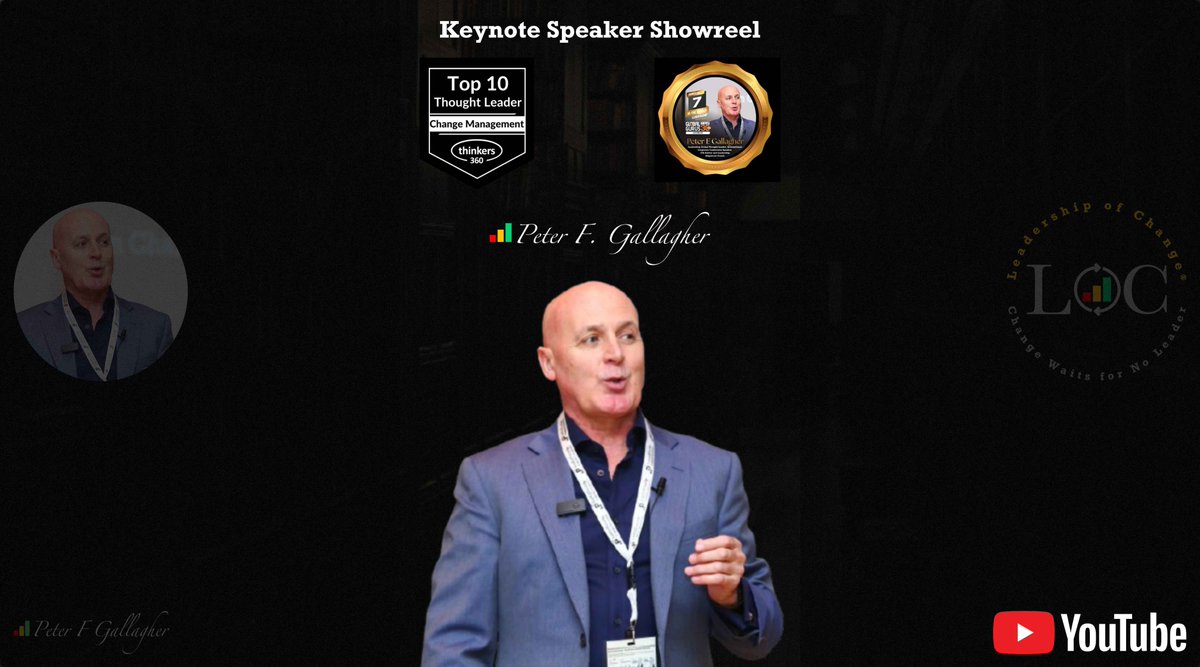 #LeadershipOfChange
Peter F. Gallagher Speaker Reel: 2025
Say no to the change charade, insanity and dilettantes!
Build a change profession that matches the complexity of…
#ChangeLeadership #LeadershipSpeaker
youtube.com/shorts/SeFpWRW…