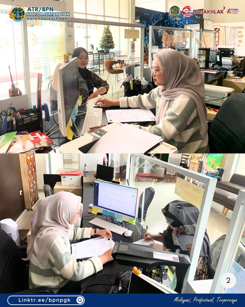 Kantahkotapkp's tweet photo. Halo #SobatATRBPN #Sepradikkotapangkalpinang

Berikut dokumentasi pelaksanaan Program Pelayanan Tanah Akhir Pekan (Pelataran) Kantor Pertanahan Kota Pangkalpinang pada Sabtu dan Minggu, 06-07 Desember 2025.

#PelataranBPN
#PertanahanSabtuMinggu
#Pelataran
#WeekendService https://t.co/qWMvmzL2ND