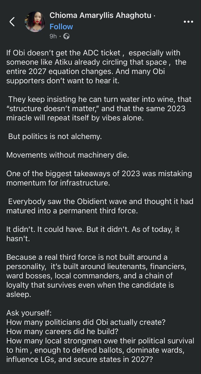 emmaikumeh's tweet image. I want everyone who love’s Peter Obi to read this article. Thank God Chioma is from the South East.
