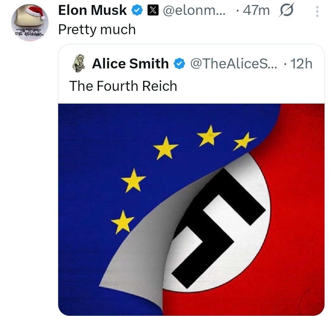 Man who promotes the neo-nazi infested far-right AFD party in Germany and literally sieg heiled on stage.