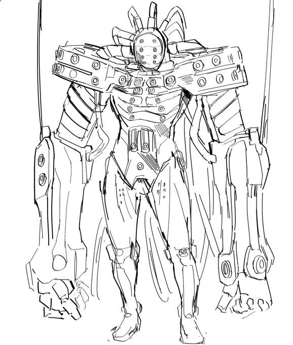 ハードスーツ 模写