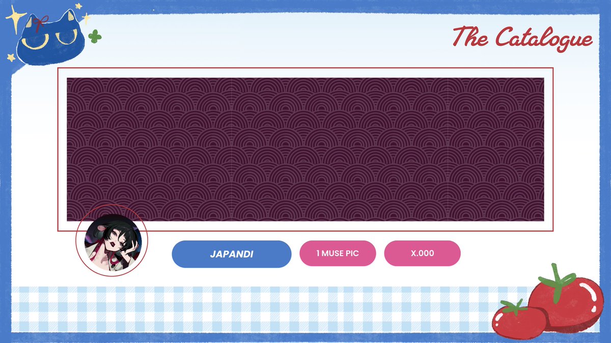 akemisite's tweet image. Help RT/Repost, thanks!

hii aku akan open titipan OPTIP untuk katalog layout PATTERNED SERIES ku dengan harga spesial, yaitu 4.OOO !!

silahkan drop muse pic kalian di kolom yang aku sediakan dengan format
"aku mau (nama katalog)"!
yuk jajan 
#zonauangㅤ