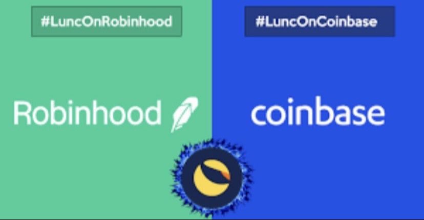 Alt season is almost here and it’s time for big exchanges to follow the will of the people.

<a href="/RobinhoodApp/">Robinhood</a> and <a href="/coinbase/">Coinbase 🛡️</a> should list $LUNC like they did for $PEPE and $XRP. 

If you want these exchanges to list #LUNC let them hear it! #Crypto #LuncOnRobinhood #LuncOnCoinbase