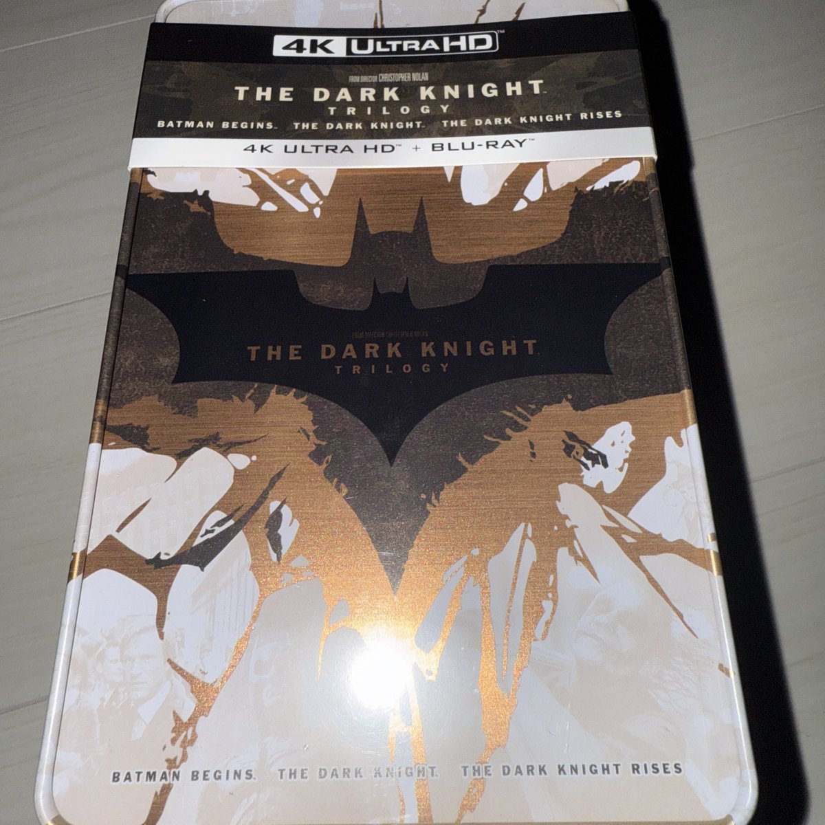 改めてダークナイトトリロジーのメタルケース&スチブが届いたぞー