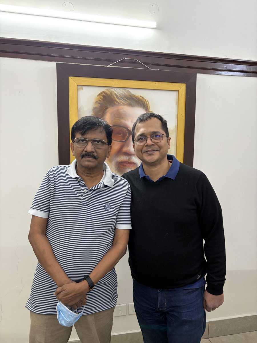 SaketGokhale's tweet image. Spent the morning with the OG TIGER @rautsanjay61 

Glad to report he’s recovering very well by God’s grace &amp;amp; will be back in full form soon with everyone’s prayers &amp;amp; good wishes. 💙