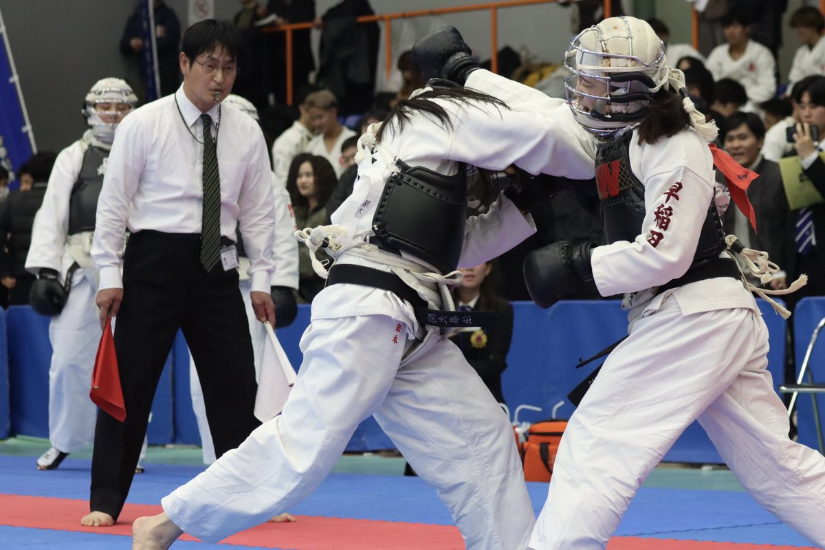 kanspo's tweet photo. 【拳法】第70回全日本学生選手権大会／女子３回戦／対早大／於・河内長野市立市民総合体育館

〇先鋒　岩木　２－０
〇中堅　中井　２－０
△大将　前田　０－０

〇関大２－０早大

３回戦も危なげなく突破！ https://t.co/5f8JCXPLNA