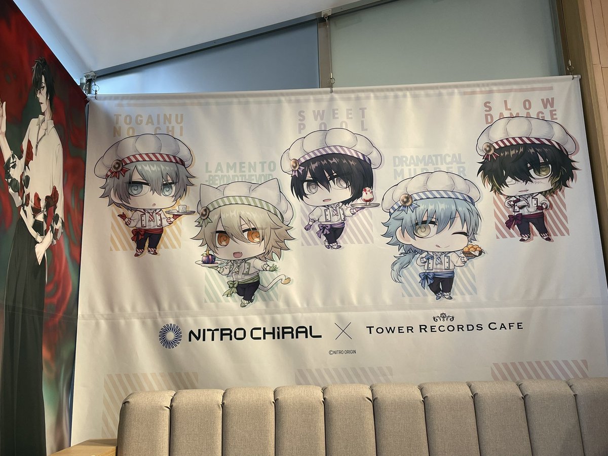ニトロキラル × タワレコカフェ まさか後半のアクスタはここまで