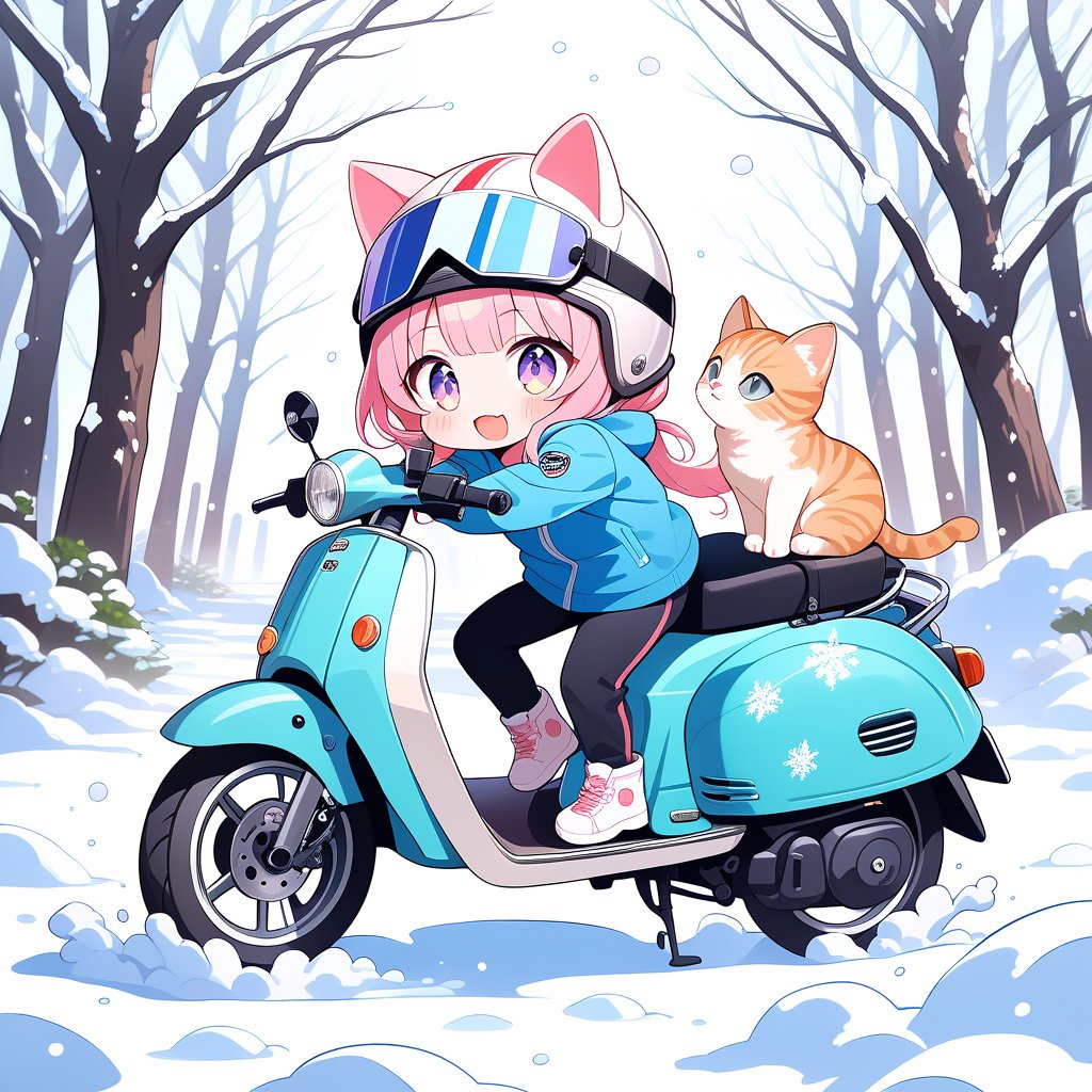 今日もファイトニャ〜😸🛵💨💨