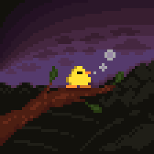 cooks_stuff's tweet image. sleepy duck #pixelart