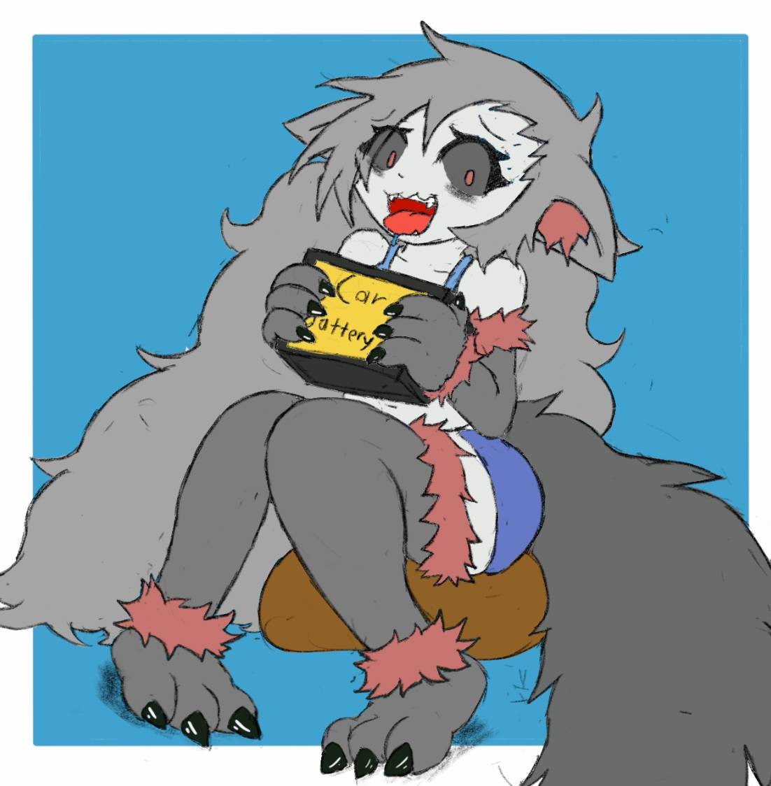 boneatello's tweet photo. Art of my girlfail hellhound, Jezabel https://t.co/WlavnrXeMt