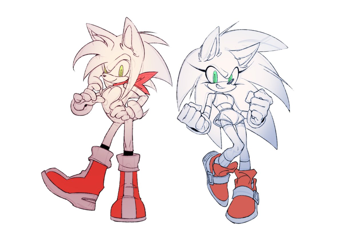 been wanting to draw them genderbent ><