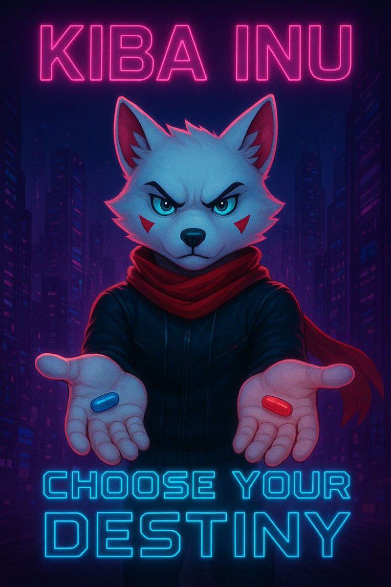Day 148 posting  $KIBA Logo until it's
Above 100 million mc. 💪
Red pill = 100 million mc
Green pill= 1 billion mc choose your Destiny <a href="/KibaInuWorld/">Kiba Inu Official</a> <a href="/BrentlyETH/">Brently</a> 
<a href="/VitalikButerin/">vitalik.eth</a> <a href="/cz_binance/">CZ 🔶 BNB</a> <a href="/MustStopMurad/">Murad 💹🧲</a> <a href="/CryptoWizardd/">WIZZ🥷 ( beware scammers )</a> <a href="/RAFAELA_RIGO_/">⭐RᗩᖴᗩEᒪᗩ 𝗥𝗜𝗚𝗢 ⭐</a> <a href="/Pentosh1/">🐧 Pentoshi mostly afk until march</a> <a href="/bull_bnb/">BULL.BNB</a> #ETH #BNB    #SOL
