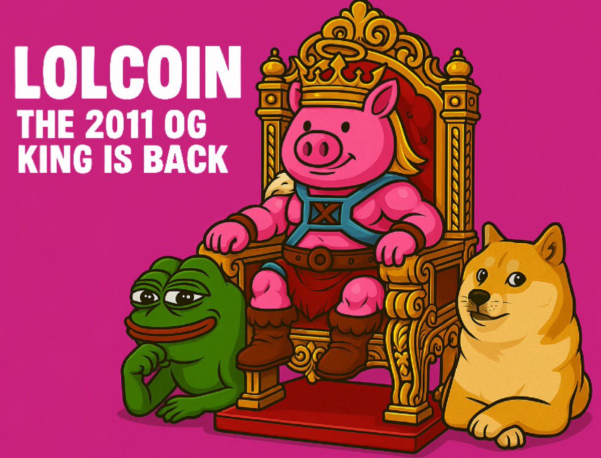 YourzServant's tweet image. What if I tell you $lolcoin was created before dogecoin. The original first memecoin 🚀