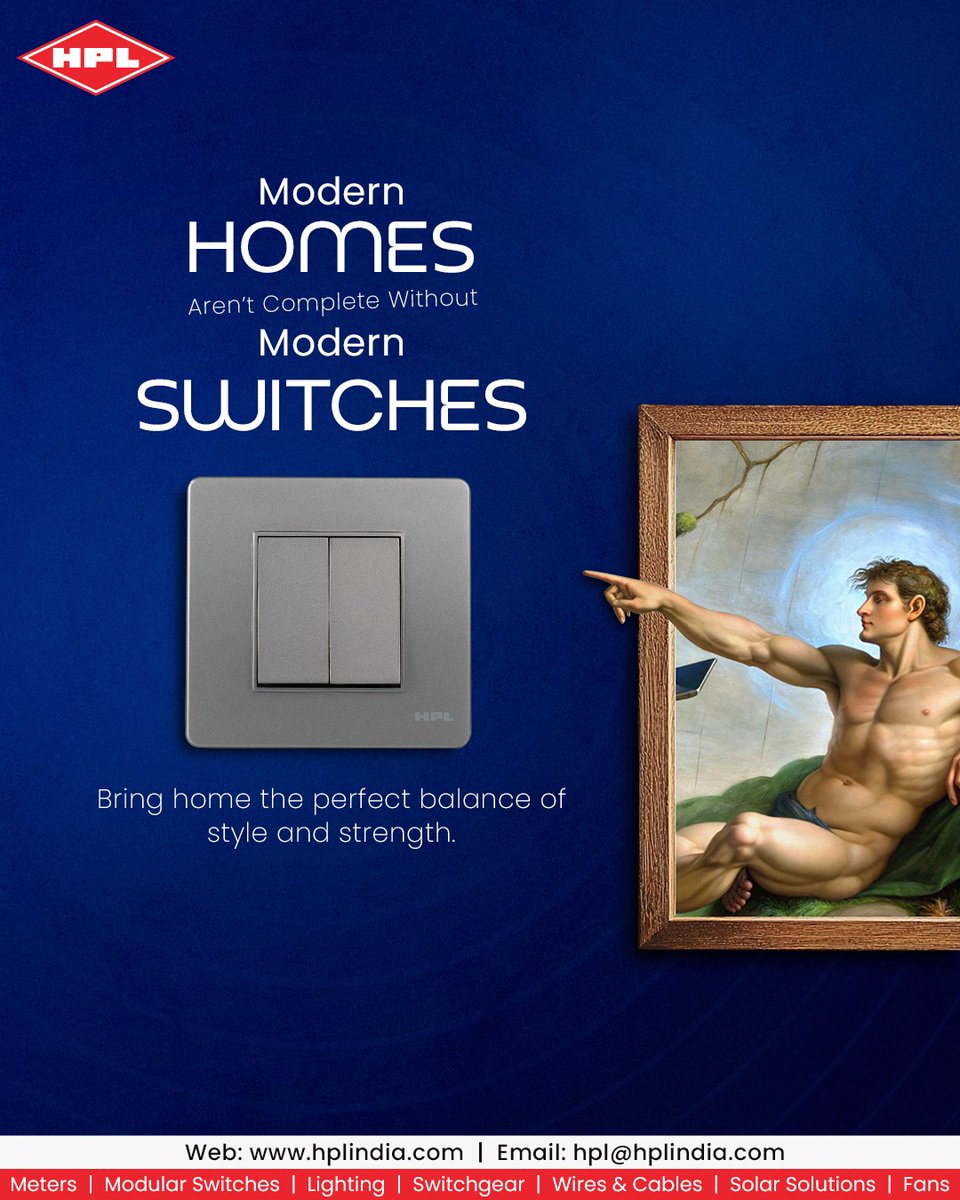 HPL_Official's tweet image. Modern homes deserve switches that do more than just function they elevate your space.
Bring home the perfect blend of style, strength and modern design that transforms every corner effortlessly. 

#ModernLiving #HomeUpgrade #SwitchToStyle