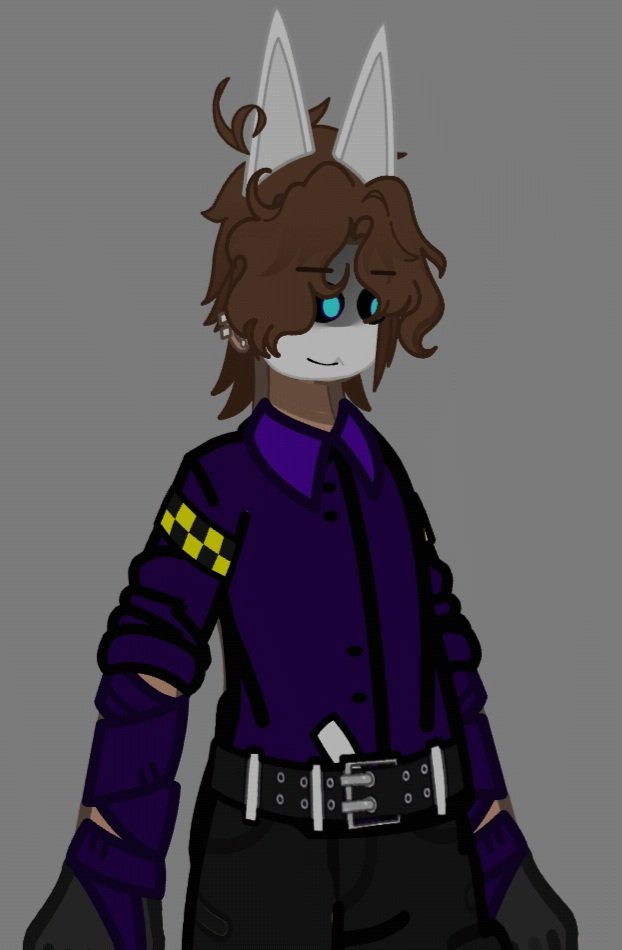 Slime_4rt's tweet image. New Oc 
Fnaf inspiration 
Night-guard : "J" , Jester or Terrence.