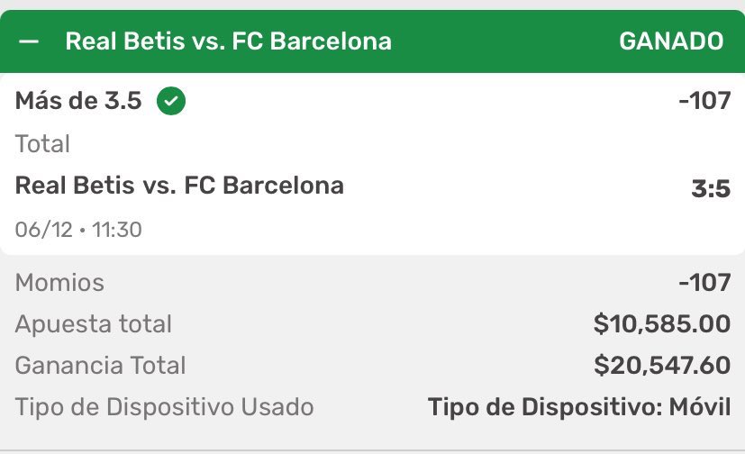 LuchoPicks's tweet photo. El Rey, Amo, Ídolo, Crack, Padrote el mejor en este negocio lo hizo de nuevo 😎 

Barcelona gana ✅💣
Barcelona over ✅💣
Bayern Múnich over ✅💣
Bayern Múnich gana ✅💣

Prácticamente ya doblamos bank y apenas es 6 de Diciembre 🎁🎅🏻 https://t.co/SINdKiSnLD
