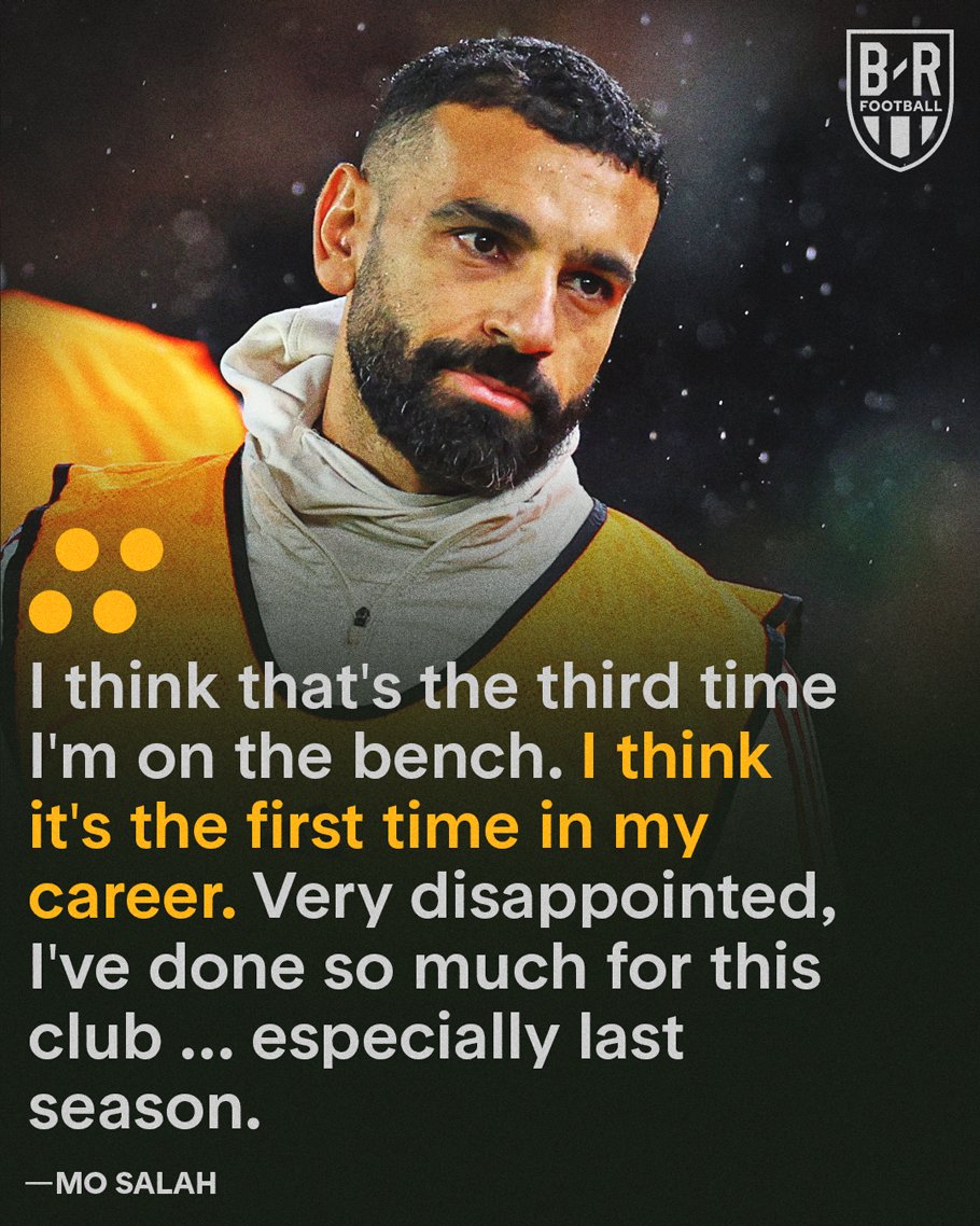 brfootball's tweet image. Mo Salah had a lot to say after being benched for Liverpool's 3-3 draw with Leeds 🗣️
