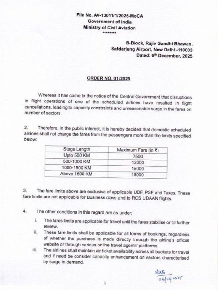 AshokKhemka_IAS's tweet photo. This step was long overdue. Airline companies were acting like vultures in every crisis situations. 
At the same time, there should be a minimum fare regulation to curb predatory pricing by the bigger players to kill competition. https://t.co/87YdMMoOB2