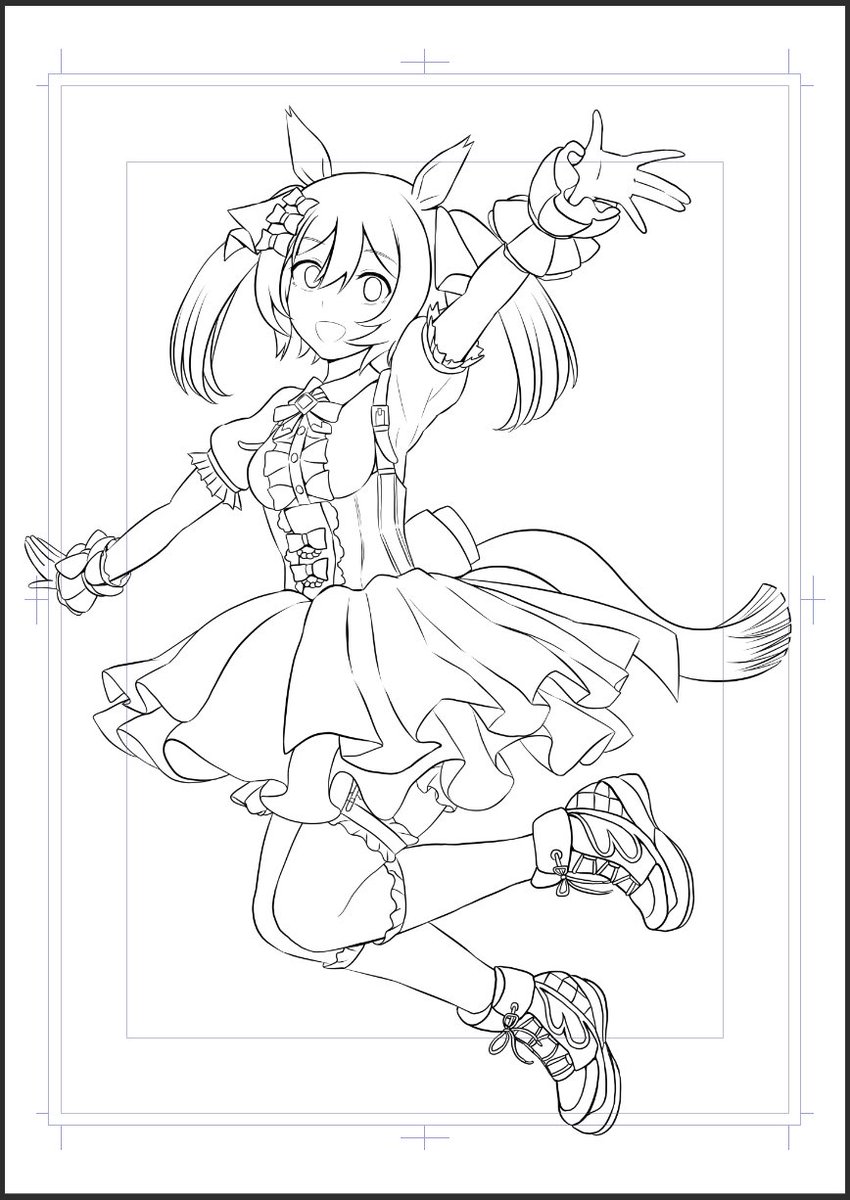 ごんちゃん様　オーダーページ Post by こんにゃく C107 1日目 東7ホール G-48a on X: 線画！！