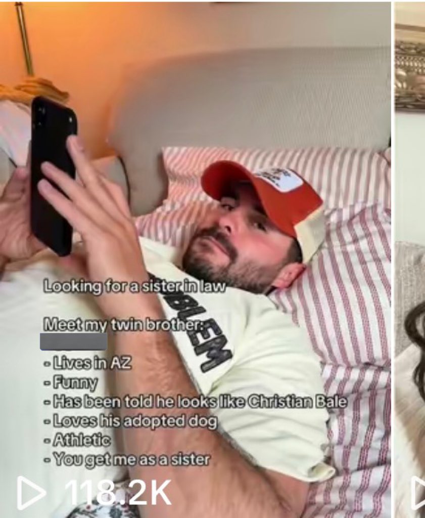 aubreystrobel's tweet image. I posted a TikTok about my twin brother who is a little shy, trying to help find him a gf after Thanksgiving. And the video hit 100k+ views, dozens of requests to date him. 

Tonight he’s out on a date with one of the girls who saw the video.

Greatest wingwoman ever.