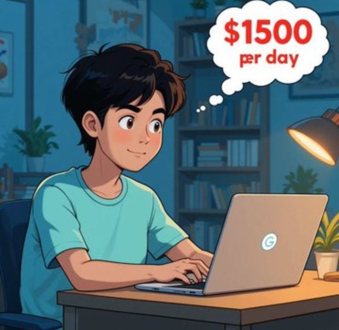 No job?
No worries.

Google can pay you $1,500 a day.

All you need is a phone, internet, and 5 minutes a day.

I made a simple guide to help you start. ✅

Like and Repost.
Comment “Google” 

📷,(Must follow me) to get DM. FREE for 24.
