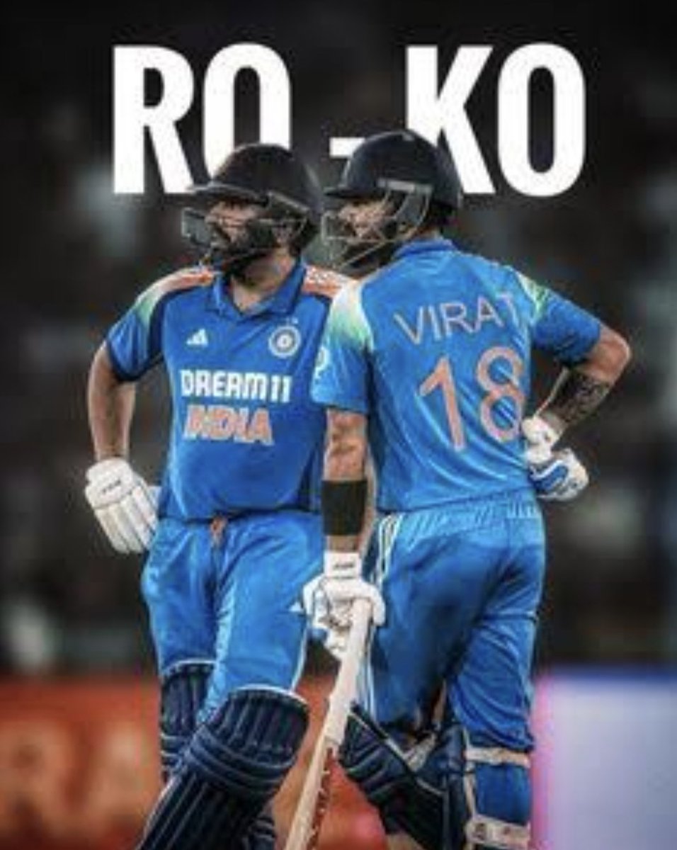 Dhaval172's tweet photo. #RoKo mat Ruko, aise hi Runs Banate Jao. You both are best..
2027 ka Worldcup bhi jeetana hai. #INDvsSA #BCCI 🇮🇳 https://t.co/jqUO4VS2fm