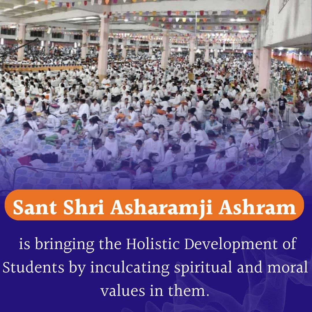 🚩☀️ The Motera Ashram of Sant Shri Asharamji Bapu is a living center of Adhyatmik Shivir (spiritual camps) and holistic initiatives that have nurtured the Samagra Vikas (all-round development) of society for decades. The proposal to displace such a sacred institution for