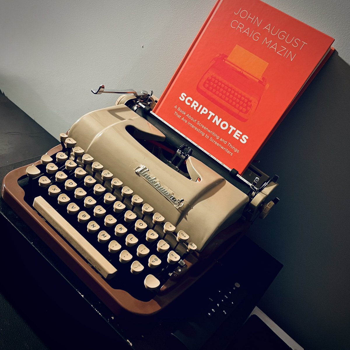 KodyChamberlain's tweet image. My copy of #Scriptnotes finally showed up! Looking forward to digging in later this week.