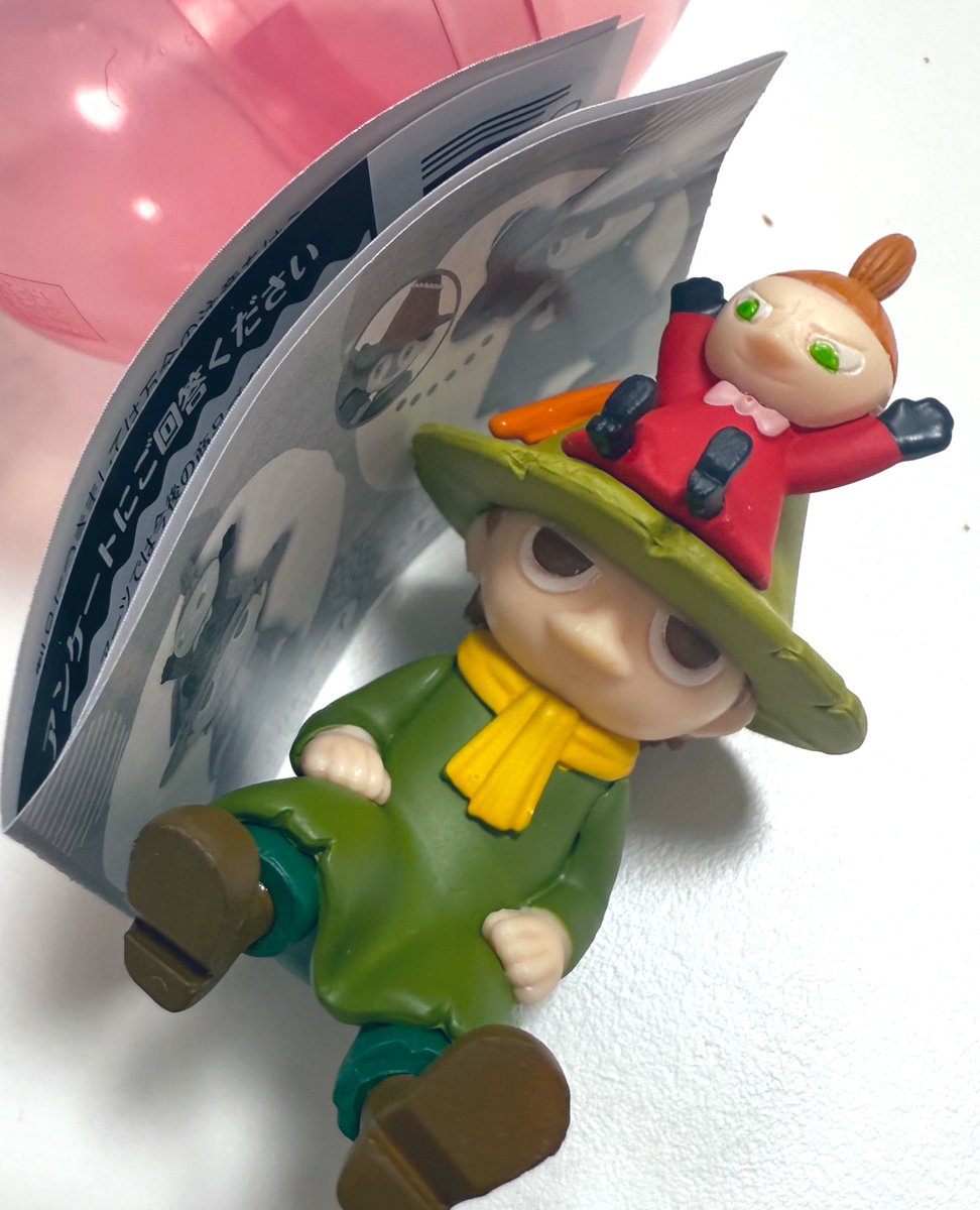 スナフキンガチャ🫶
ミイちゃんも可愛い！！

#ムーミン
#スナフキン
#リトルミィ