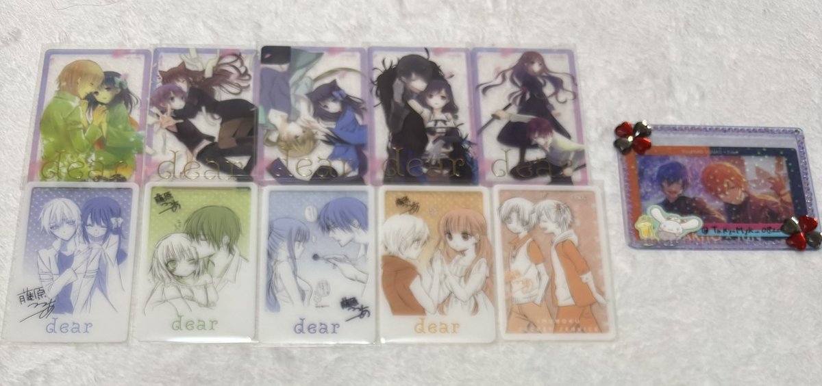 交換】妖狐×僕SS いぬぼく 藤原ここあ dear カフェ コースター クリア