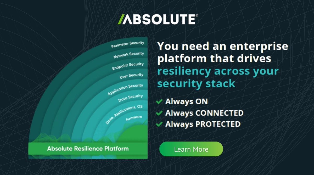 VGaustralia's tweet image. 💡Absolute ensures your endpoints stay always-on, always protected and always recoverable.

🌐Learn more: zurl.co/M5PXx

#AbsoluteSecurity #CyberResilience #EndpointSecurity #ZeroTrust #AlwaysOn #SecureWorkplace