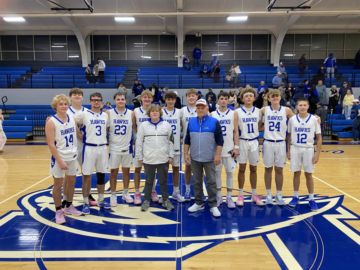 LC5thRegion's tweet image. Hawks pick up a nice win over a solid  Louisville DeSales team 70-60 in our annual Corky Cox Classic. 
Jr Mikey Harris 22pts/10rebs
Jr Cole miller 13pts/5asst
So Owen McDowell 12pts/15 Rebs
Sr Ayden Seid 12pts
Jr Braylin McDowell 11pts/5 rebs