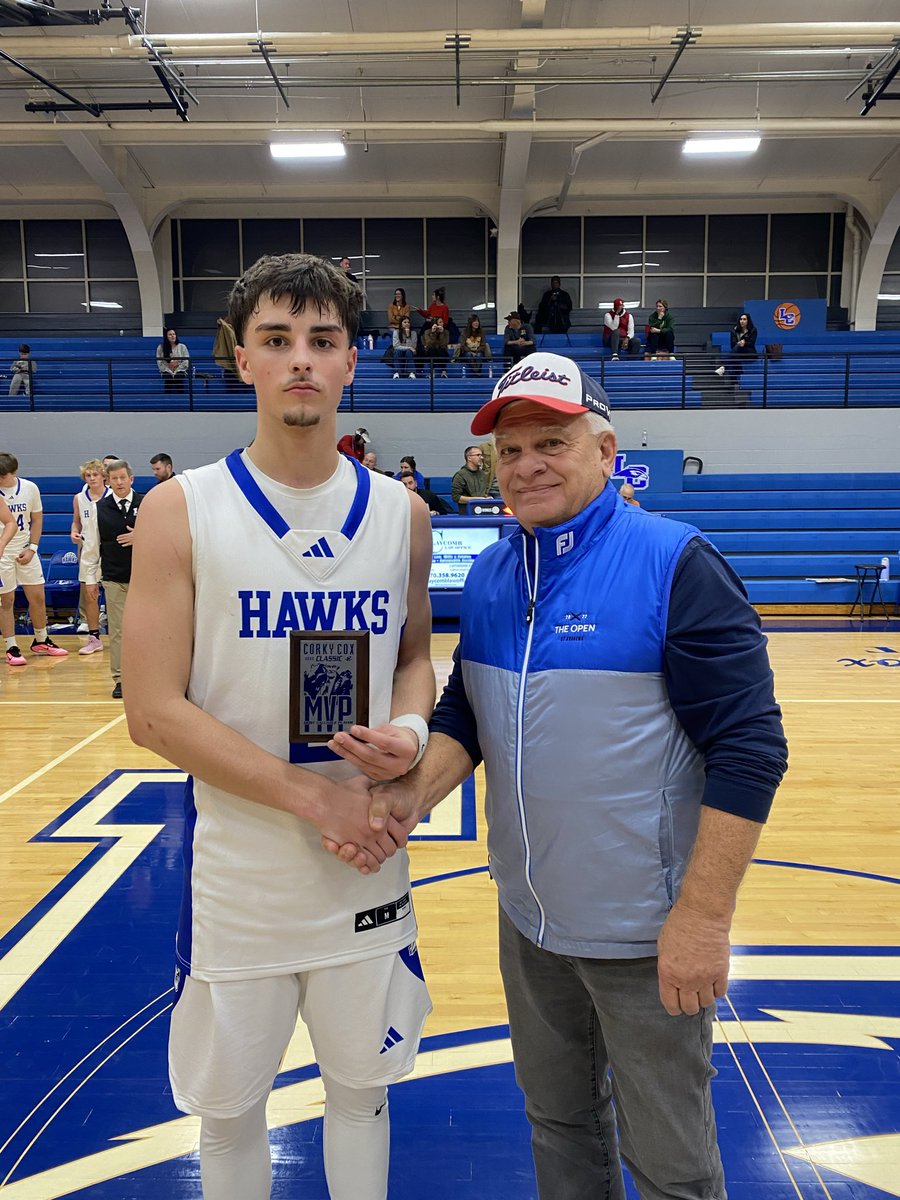 LC5thRegion's tweet image. Hawks pick up a nice win over a solid  Louisville DeSales team 70-60 in our annual Corky Cox Classic. 
Jr Mikey Harris 22pts/10rebs
Jr Cole miller 13pts/5asst
So Owen McDowell 12pts/15 Rebs
Sr Ayden Seid 12pts
Jr Braylin McDowell 11pts/5 rebs