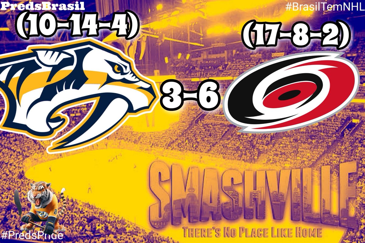 PredatorsBr's tweet image. O que eu posso dizer? Um nada absoluto 

@PredsNHL 3️⃣ - 6️⃣ @Canes 

Quem achava que não poderia piorar, tá aí

Saros tomar 6 gols, não teve culpa no cartório, posso dizer que se não fosse ele poderia ter sido muito mais

Um time apático, ridículo, perdido e sem rumo

#Smashville