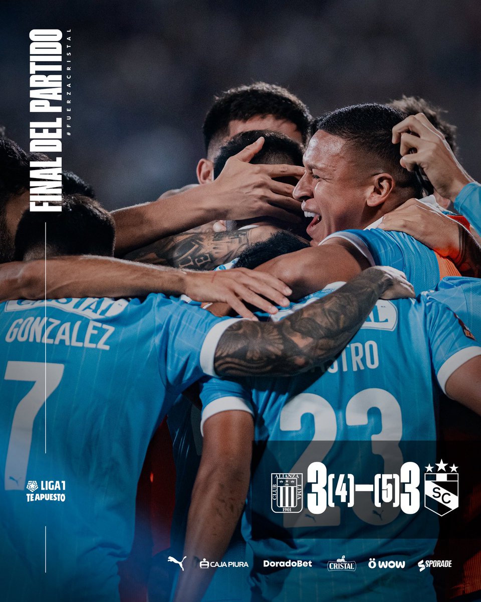 👊 ¡𝗘𝗦𝗘 𝗘𝗦 𝗦𝗣𝗢𝗥𝗧𝗜𝗡𝗚 𝗖𝗥𝗜𝗦𝗧𝗔𝗟ⵑ 👊

¡Nos vemos el miércoles en el NaSCional! 🏟️🩵

🎟️: bit.ly/SC-vs-Cusco

#FuerzaCristal