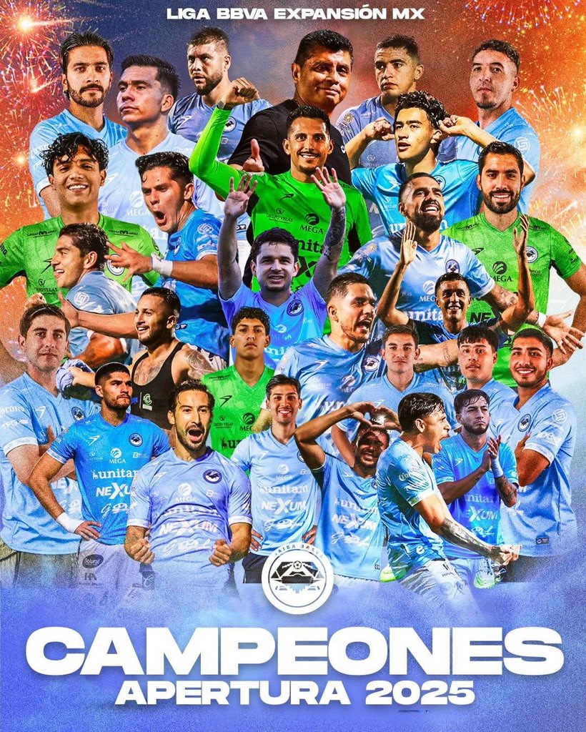 🗣️ ¡SEÑORES YO SOY CELESTE Y TENGO AGUANTÉ! 🎶

¡JAIBA BRAVA CAMPEÓN DEL APERTURA 2025!
¡JAIBA BRAVA CAMPEÓN DEL APERTURA 2025!
¡JAIBA BRAVA CAMPEÓN DEL APERTURA 2025!

#YoSoyCeleste 🦀🩵