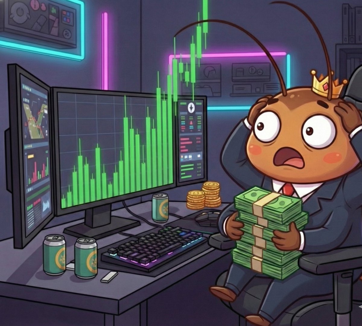 Staking Goes Live Today! 🚀🔥

Fam, the Roachy Staking Dual Rewards System will officially go live at 11 AM UTC or 7 PM PHT!

Get your Roachies ready, lock them in, and start earning.
This is a major step forward for our ecosystem, don’t miss it! 🪳💎

$Roachy #RoachyOnSol
