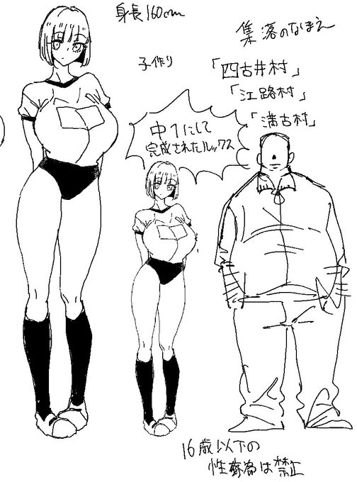 描いたの相当前で全く記憶にない過疎集落エロ漫画の原案が出てきた えっちだ〜