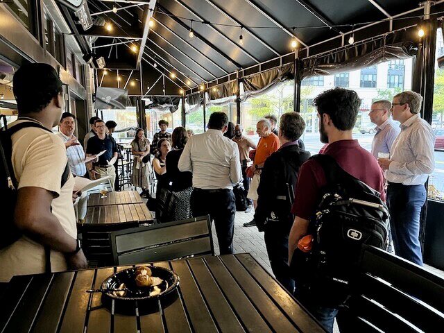 baltpop's tweet photo. #BaltPOP events from the past few months:
1. Ministry of Brewing Happy Hour
2. Owings Mills TOD Happy Hour
3./4. October meeting and illustration by Alice Xu https://t.co/fJKvlCUDqh