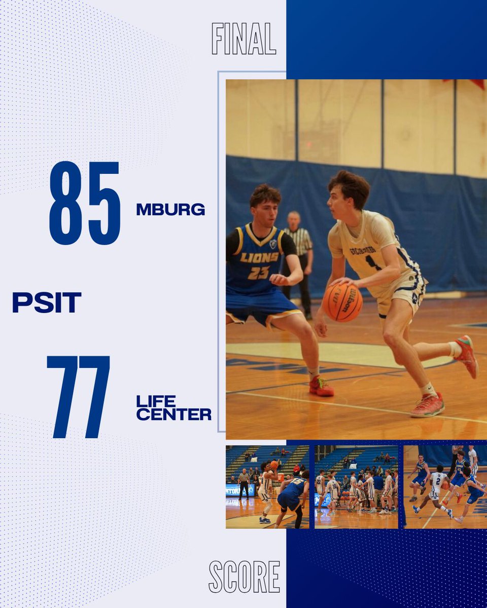 BlueStormHoops's tweet image. Mercersburg earned an 85–77 win against Life Center Christian Academy at the PSIT in a hard-fought matchup. Camden Weyforth ‘27 led key scoring, with strong contributions from Joe Segal '26, Michael Kremers '26, &amp;amp; Christian McCullough '27. Mercersburg plays Kiski tomorrow @ 10am.